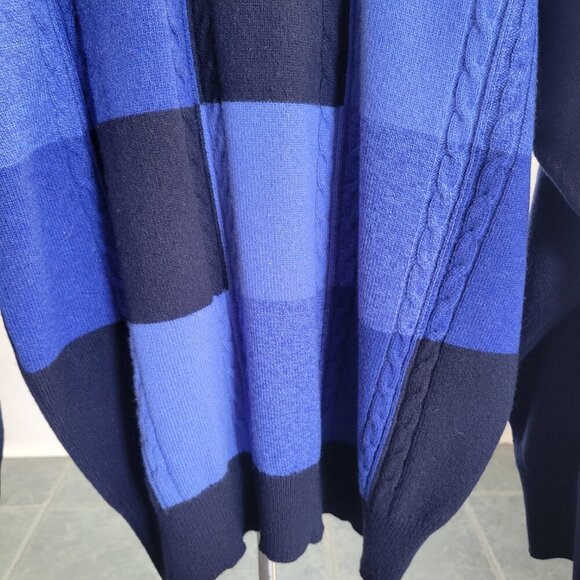 NWT – Clan Douglas Men’s Blue Checkerboard Crew Neck Cashmere Sweater (Size: XL) - Picture 14 of 14